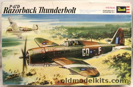 Revell 1/32 P-47D Razorback Thunderbolt - RAF South East Asia, H151 plastic model kit